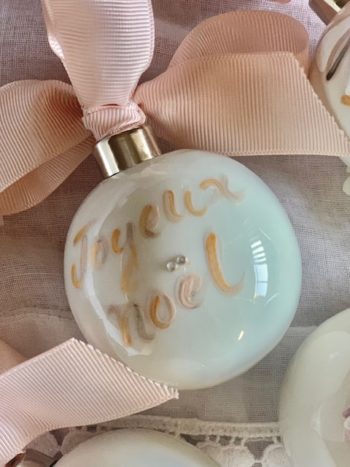 Paris Christmas Baubles Blush #Littlefrenchheart