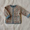 Reversible Quilted Jacket small blue FLowers #Littlefrenchheart