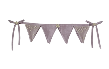 Mere Glitter Stars Bunting Mulberry