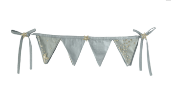 Bonne Mere Glitter Stars Bunting Duckegg