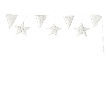 Bonne Mere Little Vintage Jewelled Bunting Off-White