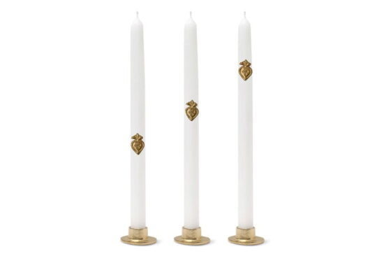 Boncoeurs Heart Candle Jewels Pack of Three