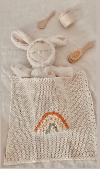 Cozy Dinkum Doll BUnny Moppet and Care Pack