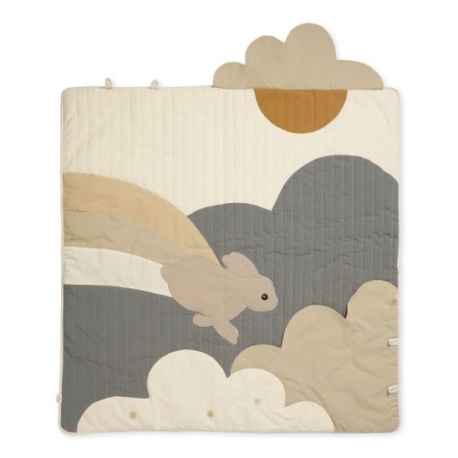 Konges Slojd PLAY BLANKET BUNNY - BLUE #Littlefrenchheart Close up