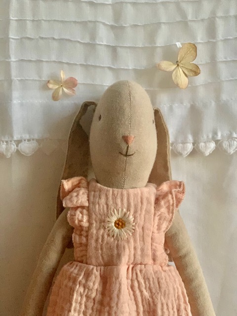 Maileg Bunny in Rose Romper - Little French Heart 2