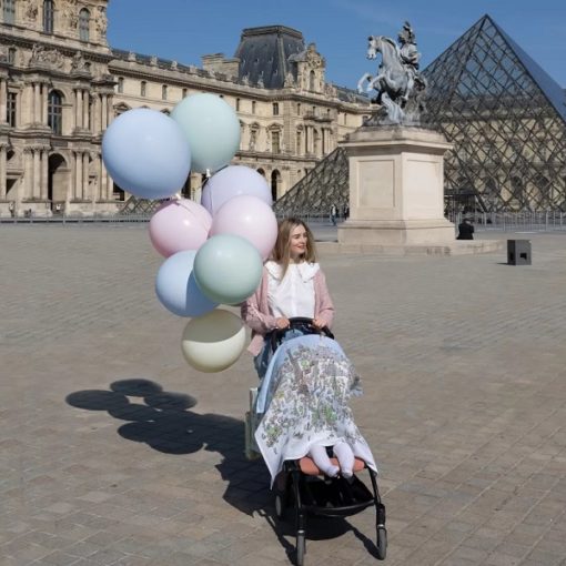 Atelier Choux Paris Baby Wrap with Mother - Little French Heart