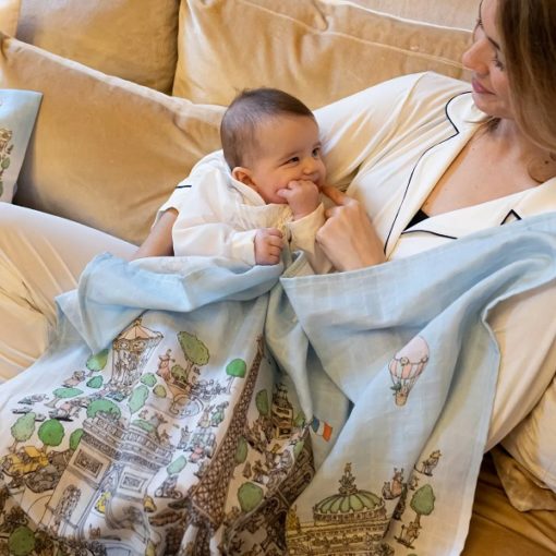 Atelier Choux Paris Baby Wrap with Mother - Little French Heart