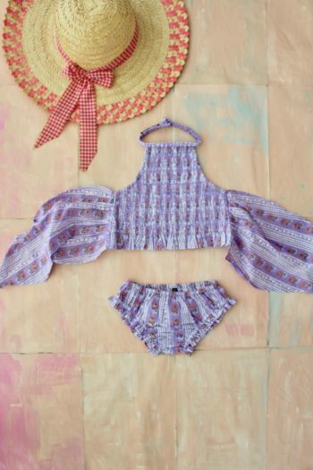 Bonjour Diary Lilac Tapestry Swimsuit Buy From Little French Heart