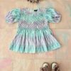 Bonjour Diary Smocked Blouse Ikat Beautiful Details - Little French Heart