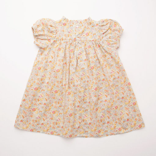 Cats Cradle Dress Claire Aude Liberty Print Organic Cotton Back - Little French Heart