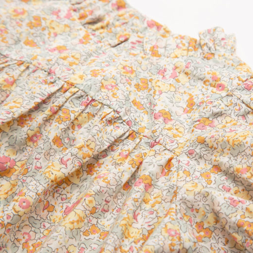 Cats Cradle Dress Claire Aude Liberty Print Organic Cotton Fabric - Little French Heart