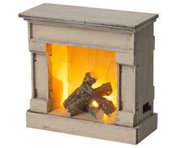 Maileg Miniature Fireplace Offwhite - Little French Heart