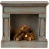 Maileg Miniature Fireplace Vintage Blue - Little French Heart