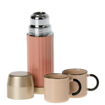 Maileg Thermos and Cups Coral - Little French Heart