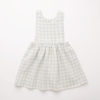 Nellie Quats Marlow Pinafore Powder Blue Check Linen - Little French Heart
