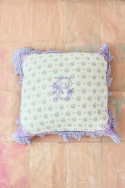 Bonjour Diary Cushion Cover Small Pastel Flowers - Little French Heart