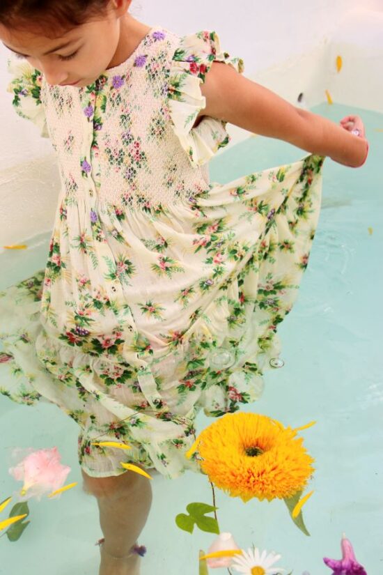 Bonjour Diary Ibiza Dress girl in pool - Little French Heart