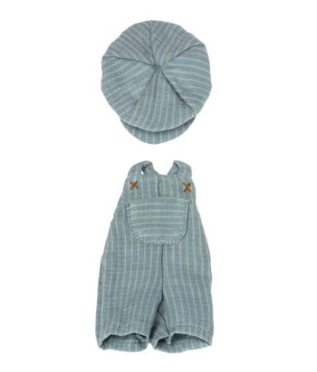 Maileg Overalls and cap for Junior Ted - Little French Heart