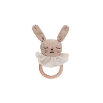 Main Sauvage Baby Teether Bunny Sand - Little French Heart