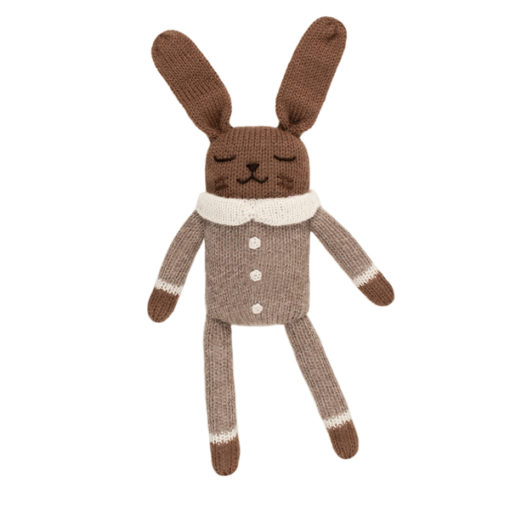 Main-Sauvage_knitted_toy_bunny_oat_pyjamas---Little-French-Heart