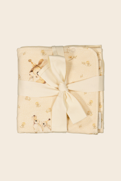 Mrs Mighetto Baby Blanket Stella Patterning - Little French Heart