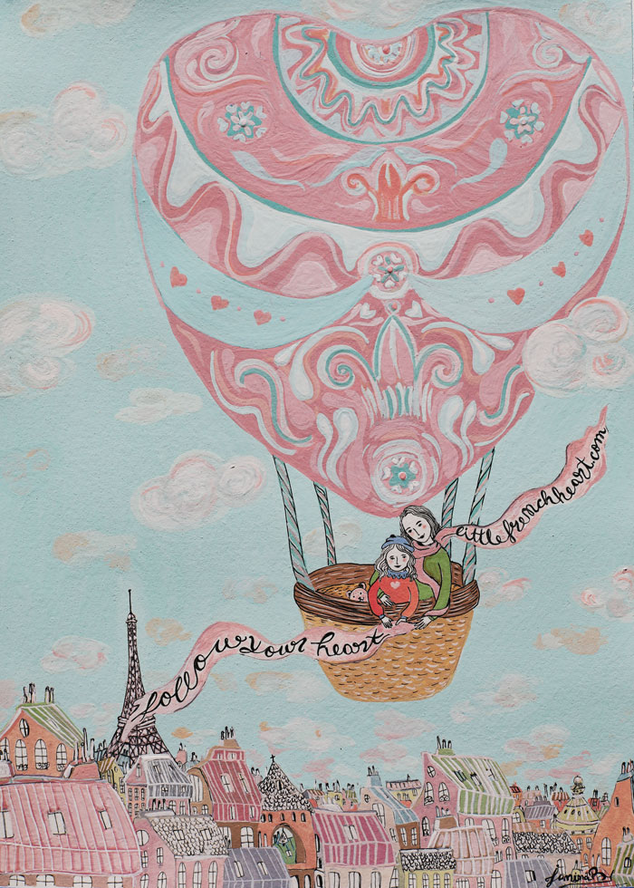 Follow your heart #littlefrenchheart balloon