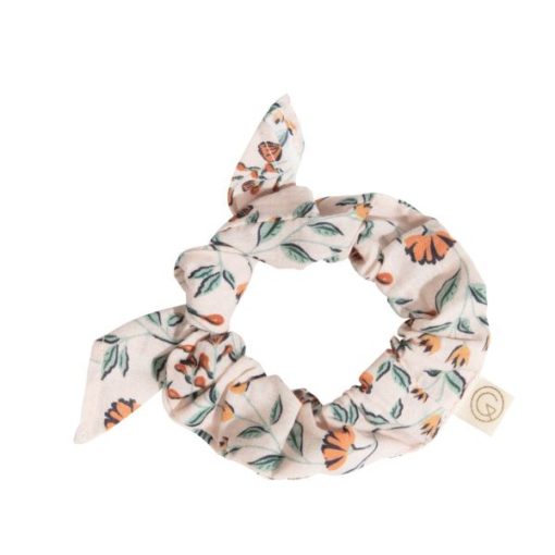 Gabrielle Paris scrunchie-boheme-rose-poudre print - Little French Heart