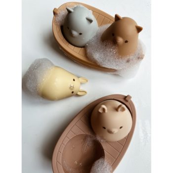 Konges Slojd Silicone Toy Boats Fudge and Blush - Little French Heart