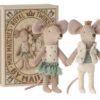 Maileg Royal Twin Mice in a Matchbox - Little French Heart