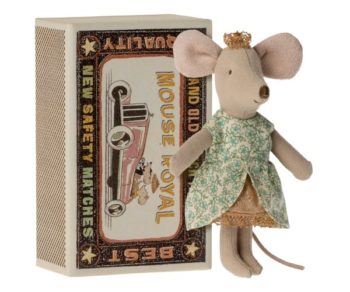 Maileg Princess Mouse in a Matchbox - Little French Heart