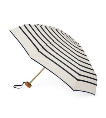 anatole-micro umbrella-blue and white striped open -Little French Heart