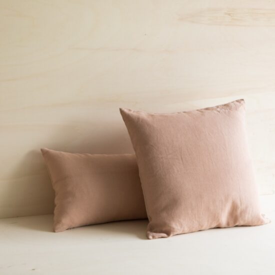 Gabrielle paris washed-linen-cushion-glaise - Little French Heart