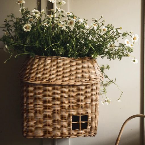 Olli Ella hutch basket with flowers - Little French Heart