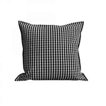 cotton-havana-cushion-vichy-black French cushions - Little French Heart