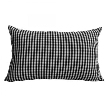 cotton-sao-paulo-cushion-vichy-black beautiful french cushions - Little French Heart