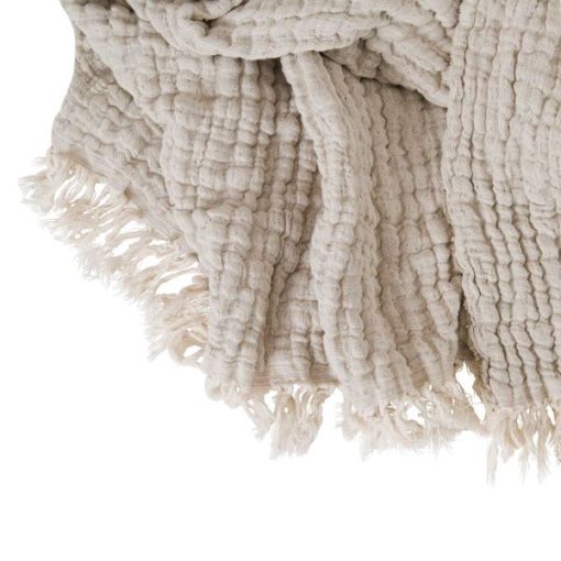 Garbo & Friends Linen Mellow Blanket Medium weave - Little French Heart