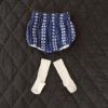 Bonjour Diary Reversible Bloomers Indigo Flowers for baby - ittle French Heart