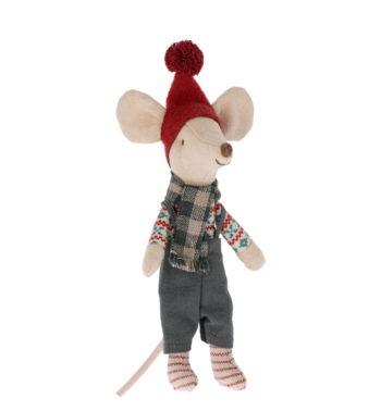 Maileg Big Brother Christmas Mouse - Little French Heart