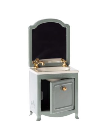 Maileg Minature sink dresser mint open - Little French Heart