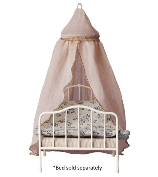 Maileg Miniature Bed Canopy Rose with Bed - Little French Heart