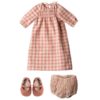 Maileg Rabbit Size 5 Red Dress and shoes - Little French Heart