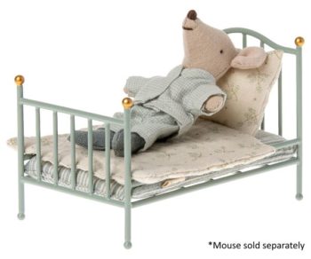 Maileg Vintage Bed for Mouse Mint beautiful doll furniture - Little French Heart