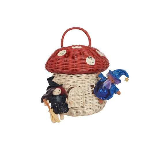 Olli Ella Mushromo Basket red with toys - Little French Heart