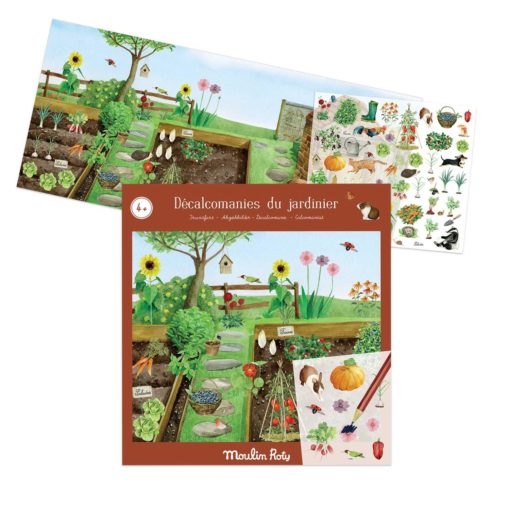 Moulin Roty Jardin gardener transfers