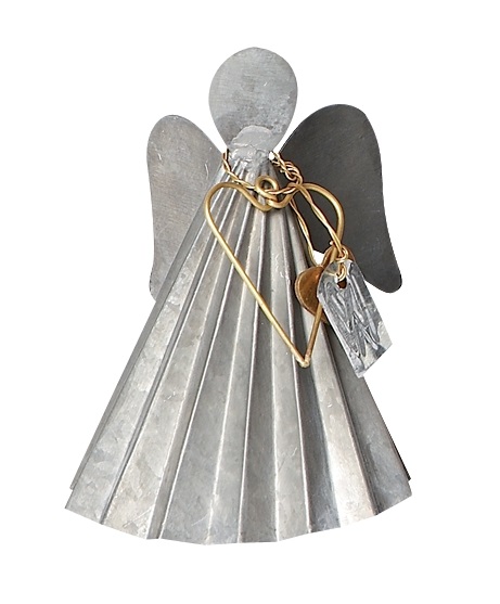 Walther and Co Zinc angel Little French Heart