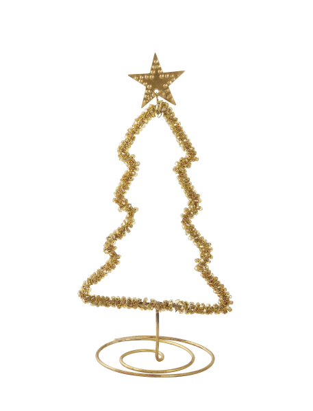 Walther & Co Shiny Golden Christmas Tree