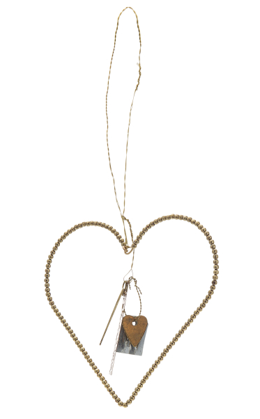 Walther & Co Golden Heart Hanging