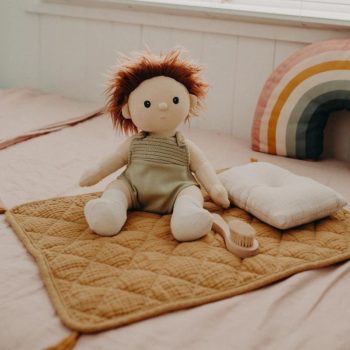 organic-cotton-strolley-bedding-set-mustard-toys - Little French Heart