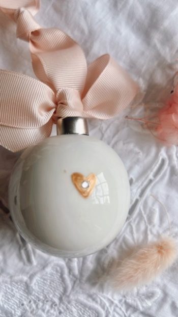 French Parfum Bauble - Little French Heart Back 2