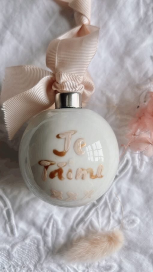 French Parfume Bauble - Little French Heart Back